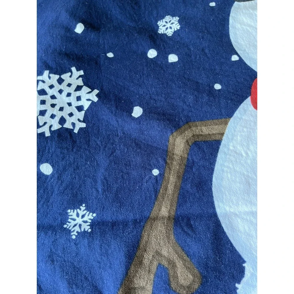 Walt Disney World Disneyland Resort Throw Lap Blanket Mickey Mouse Ears Snowman